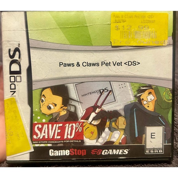 Nintendo DS Paws & Claws Pet Vet Video Game 2007 Untested Virtual Animal Pet Y2k - Picture 4 of 6